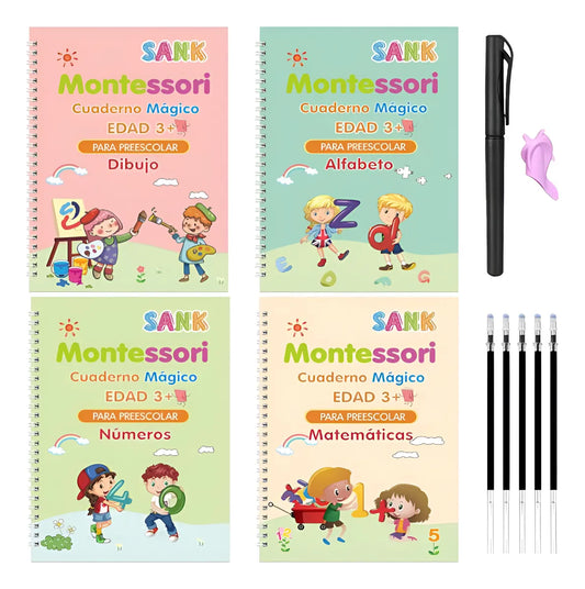Set Cuaderno Mágico Caligrafía Montessori